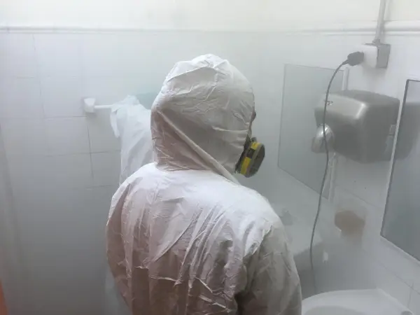 sanitización de baños